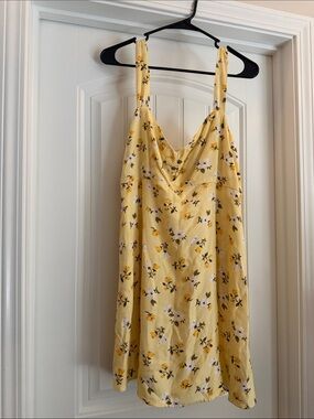 Old Navy Yellow Floral Maxi Dress
